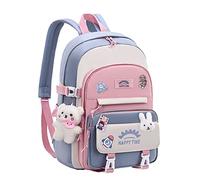 Lovely School Backpack Girls School Bag for Teen Girls Women Students Casual Travel Daypacks with Pins and Pendant