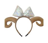 Lovely Sheep Horn Hair Hoop Cosplay Animes Character Hairband Eye Catching Masquerades Role Play Headbands For Teens Sheep Horn Headband Headband Adult Headbands For Women