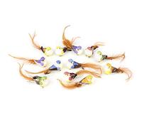 Lovely Simulation Bird Tree Binding Artificial Bird Decor Craft Plant Home Decoration for Garden Window Wedding