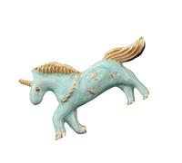 Lovely Single Horn Horse Brooch Feature Macaron Colors Alloy Badge Pin Versatile Clothing Accessory for Teens Lovely Single Horn Horse Pin Japanese Korean Charm