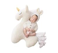 Lovely Single Horned Horse Newborns Photography Aid Cartoon Posing Pillow Photo Props for Beautiful Moment Easily Soft Newborns Photo Outfit