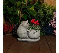 Lovely Small Hedgehog Stone Pot