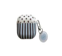 Lovely Special Striped Pattern Protective Cover with Pendant Headphone Earphone Case for AirPods, AirPods 2nd Generation