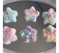 Lovely Star Pattern Hair Barrettes Ponytail Holder Clip Fashion Hair Accessory For Parties Dates And Everyday Outfits