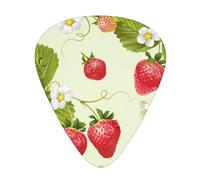 Lovely Strawberry Print Guitar Pick Comfortable Feel, Clear Sound, Multiple Thicknesses For Varied Tones
