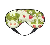 Lovely Strawberry Printing Double-Sided Eye Mask,Blackout for Sleeping, Comfort Sleep Eye Mask for All-Occasion