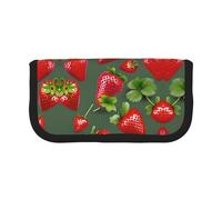 Lovely Strawberry Small Pencil Bag Simple Pencil Pouch Aesthetic Pencil Case Pencil Storage Bag Pen Holder Office
