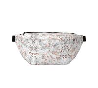 Lovely succulent Multi-Purpose Fanny Pack and Crossbody Bag - High Capacity with Zipper Pockets, Ideal for Men and Women, Marble Texture Copper Splatter, One Size