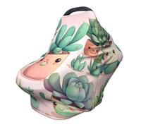 Lovely succulent plants Versatile full-print Stroller Chair Cover/Nursing Cover, specially designed for your baby