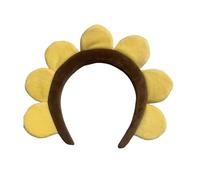 Lovely Sun Flower Hairhoop Plush High Skull Hairband Music Festival Headwear Female Makeup Headband For Everyday Use