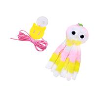 Lovely Suspended Kitten Toy With Chirping Mechanism Soft Fabric Tentacles Design Kitten Entertainment Easy To Clean Hanging Pet Toy