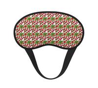 Lovely Sweet Red Cherry 3 Print Sleep for Adults Comfortable Eye Mask for Travel Camping Light Blocking Nap Cover
