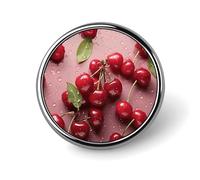 Lovely Sweet Red Cherry Badge Holder Personalized Metal Button Pin Fashion Round Badge with Pattern Pin DIY Button Badges Exquisite Brooch Crafts Gift Clothes Decorative Pins