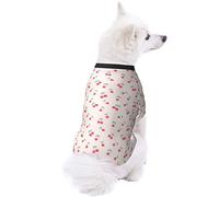 Lovely Sweet Red Cherry Dog Pet Clothes - Security Printed Pet Sweaters, Coat Winter for Small Medium Large Dogs Cats, Cozy Apparel Casual Fashion Costume, Cute Pet Pullover Sweater.