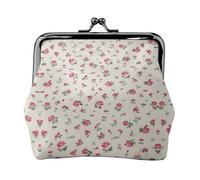 Lovely Sweet Red Cherry Print Change Purse Women's Coin Purse Small Pouches with Kiss Lock,for Coins Cards Small Items