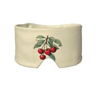 Lovely Sweet Red Cherry Print Soft Eye and Ear Muffs for Adults Sleeping Protection Cover for Travel Nap Relief