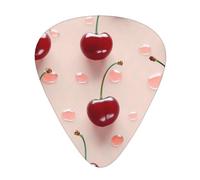 lovely sweet red cherry Printed Guitar Picks 12-Piece Set - Comfortable, Versatile Plectrum for All Guitar Styles & Players