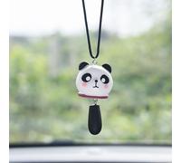 Lovely Swinging Panda Car Pendant,Cute Panda Car Rearview Mirror Hanging Ornament Auto Interior Home Decoration Accessories Birthday Gift for Family Friends Birthday Gift for Family Friends