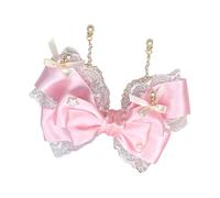 Lovely Tassels Hair Clip For Kids With Bowknot And Pearls Designs Portable Accessory For Parties And Daily Wear