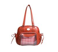 Lovely Themed Translucent Underarm Bag with Reinforced Handle Trendy Accessory Shoulder Bag for Otaku Culture Enthusiasts Sweet Girls Handbag