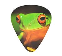 lovely Tree Frogs Printed Guitar Picks Personalized Guitar Plectrums 12 Pcs For Acoustic Guitar Electric Guitar And Bass Bulk Guitar Pick One Size