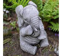 Lovely Trunk-Down Large Elephant Garden Ornament