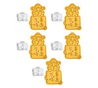 Lovely Year of the Snake Blessing Biscuit Shape Cookie Stamp Fondant Pastry Cutter Cake Baking Durable Biscuit Mold Easy to Clean Baking Tool