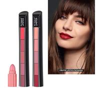 Lovelycat Matte Lipstick Set Velvet Lipstick Set Red Lipstick nude Lipstick 5-in-1 multi-color lipstick Velvet Non-stick Cup Moisturizing Lipstick waterproof lipstick Makeup Gift Set 2 Pack (Double)