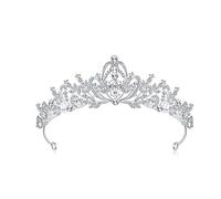 Lovelyshop Clear Crystal Sliver Gothic Alloy Tiara Headpiece