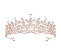Lovelyshop Replica Downton Abbey Victorian Crystal Foliate Tiara for Wedding and Royal Parties, L, metal