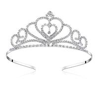 Lovelyshop Rhinestone Heart Tiara