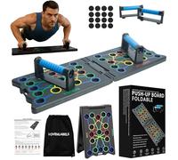 LOVENLABELS - Foldable Push-up Board | Workout Equipment for Strength Training & Bodyweight Exercises | Fitness Equipment for Men & Women | Portable Exercise Equipment for Home Gym & Calisthenics