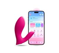 LOVENSE Flexer App-Controlled Wearable Butterfly Vibrator, Dual Stimulation | G-Spot & Clitoral Panty Vibrator, Come Hither Movements, Powerful Vibration, Hands-Free, IPX7 Waterproof, Rechargeable