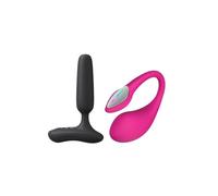 LOVENSE Glint & Lush 4 App-Controlled Vibrators for Couples to Explore | Powerful Vibrations, Quiet, Touch-Responsive Anal Vibrator, IPX7 Waterproof, for Solo Couple Long-Distance Play