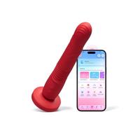 LOVENSE Gravity Realistic App Controlled Dildo Vibrator for Women Sex Toy | Thrusting & Vibrating Dual Sensations, Powerful Vibration, Strong Suction Cup for Hands-Free Fun, 4-hour of Continuous Use