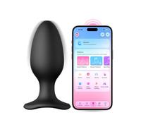 LOVENSE Hush 2 Large Vibrating Butt Plug 5.7cm APP Controlled Anal Vibrator | for Advanced Player, Extremely Powerful Vibrations, Sleek & Smooth, Flared Base, Discreet, IPX7 Waterproof, Magnetic Charge