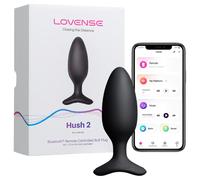 Lovense Hush 2 S - App-controlled anal vibrator (38 mm, black)