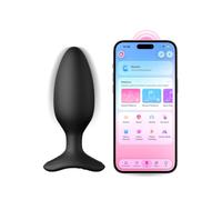 LOVENSE Hush 2 Vibrating Butt Plug 4.5cm APP Controlled Anal Vibrator | for Intermediate Users, Powerful Vibration, Sleek&Smooth&Comfortable, Flared Base, Discreet, IPX7 Waterproof, Magnetic Charge