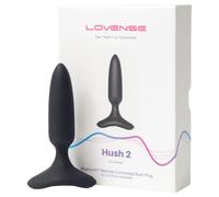 LOVENSE Hush 2 XS - Rechargeable Mini Anal Vibrator (1-inch) - Black