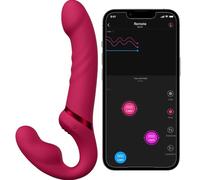 LOVENSE Lapis Strapless Strap On Dildo Flexible G Spot Vibrators APP Controlled Clit Stimulation Adult Sex Toy Vibrating Butt Plug Double-Ended Dildo for Women Couples Lesbian Sex Toys4women