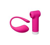 LOVENSE Lush 3 & Fizz App Controlled Vibrators Sex Toy for Women Couples | Love Egg G Spot Vibrator, Clit Sucker&Tapping, Quiet, IPX7 Waterproof, Long-Distance Play, Custom Patterns