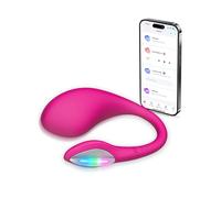 LOVENSE Lush 4.0 Remote Control Vibrator with Vibrant LED Light Tail, Silent Sex Toys for Woman Couples, Powerful Mini Vibrating Love Egg Pleasure, App Controlled Adult Toys for Women