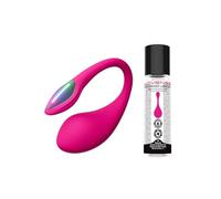 LOVENSE Lush 4 Remote Control Wearable G-spot Egg Vibrator for Women + LOVENSE Personal Lubricant Privacy Water-Based lube