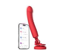 LOVENSE Mission 2 G Spot Vibrator, Adjustable 180° Suction Cup Dildo Vibrator, App Remote Control Sex Toys for Women Powerful Vibration & Touch-Sense Mode, Adult Sex Toys for Couple