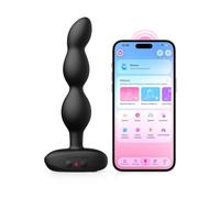 LOVENSE Ridge App-Controlled Vibrating & Rotating Anal Beads Butt Plug | Two-way 360° Rotational Massage, Strong Vibrations, IPX7 Waterproof, Quiet and Discreet for Men & Women Anal Play