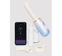 Lovense Spinel App Control Compact Warming Sex Machine - White White
