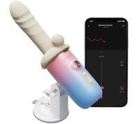 Lovense Spinel App-Controlled Thrusting Vibrating &, Heating Mini Sex Machine