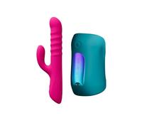 LOVENSE Velvo & Gush 2 Motion App Controlled Vibrators Sex Toy for Couples | Dual Stimulation Rabbit Vibrator, Automatic Male Masturbator, IPX7 Waterproof, Long-Distance Play