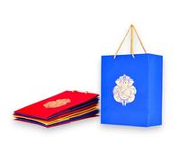 LOVENSPIRE Ganesha Paper Carry Bags Eco-friendly Gift Bag for Wedding Housewarming Ganesh Chaturthi Puja Diwali Return Gifts