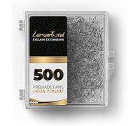 Loventure C Curl Pre Fanned Volume Lashes 6D, 8D, 10D, 12D, 14D or 20D | 500 Premade Fans Eyelash Extension | Russian Volume Lashes | False Eyelashes | Lightweight Pro Lash Extensions